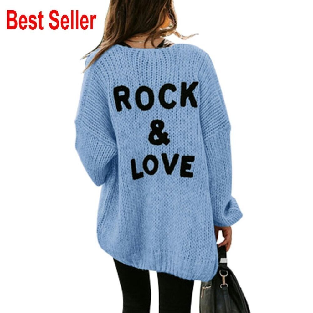 Oversized Open Front Cardigan Soft Knit Long Sleeve Chic Minimal Y2K